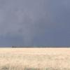 Looking North from 207 just north of Ranch Road 97, at 4:49 p.m. Silverton tornado. Contrast enhanced slightly to better show tornado embedded in precip. — at Silverton, TX.